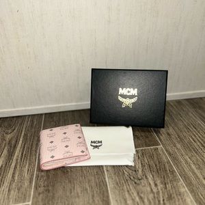 MCM pink wallet